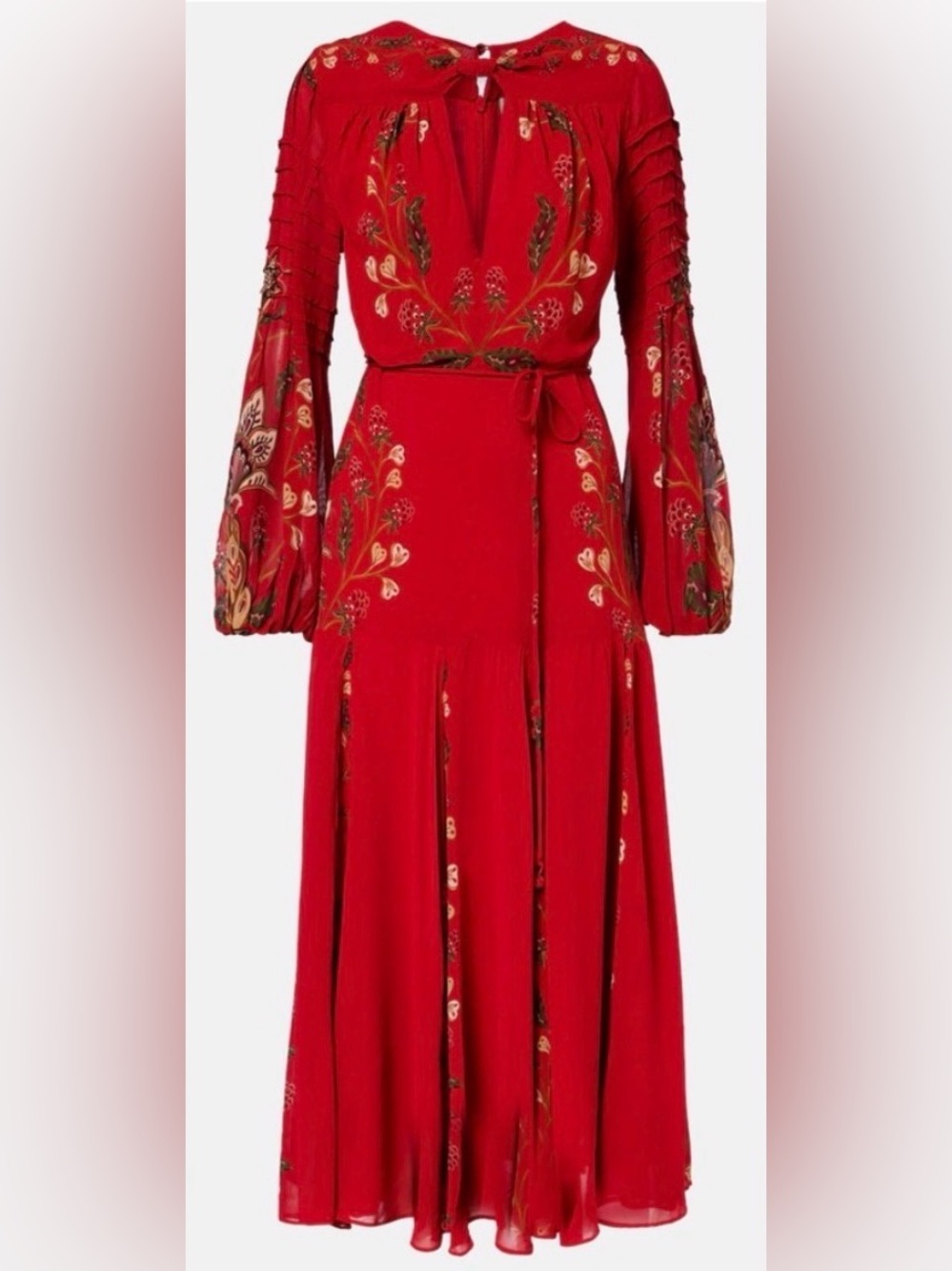 FARM Rio Red Floral-Embroidered Maxi Dress - Picture 4 of 8